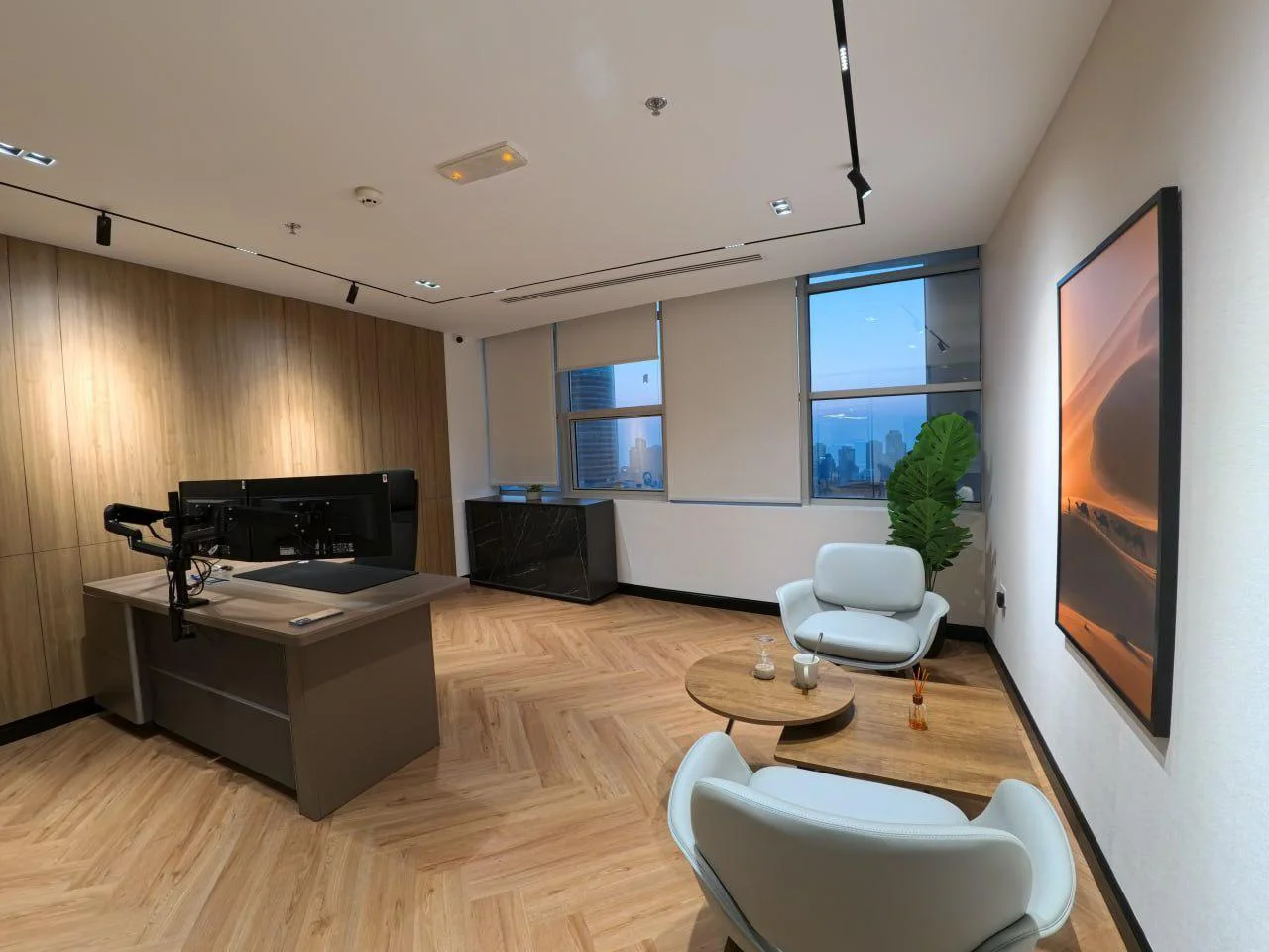 AD Tyres office interior fit out by Atech