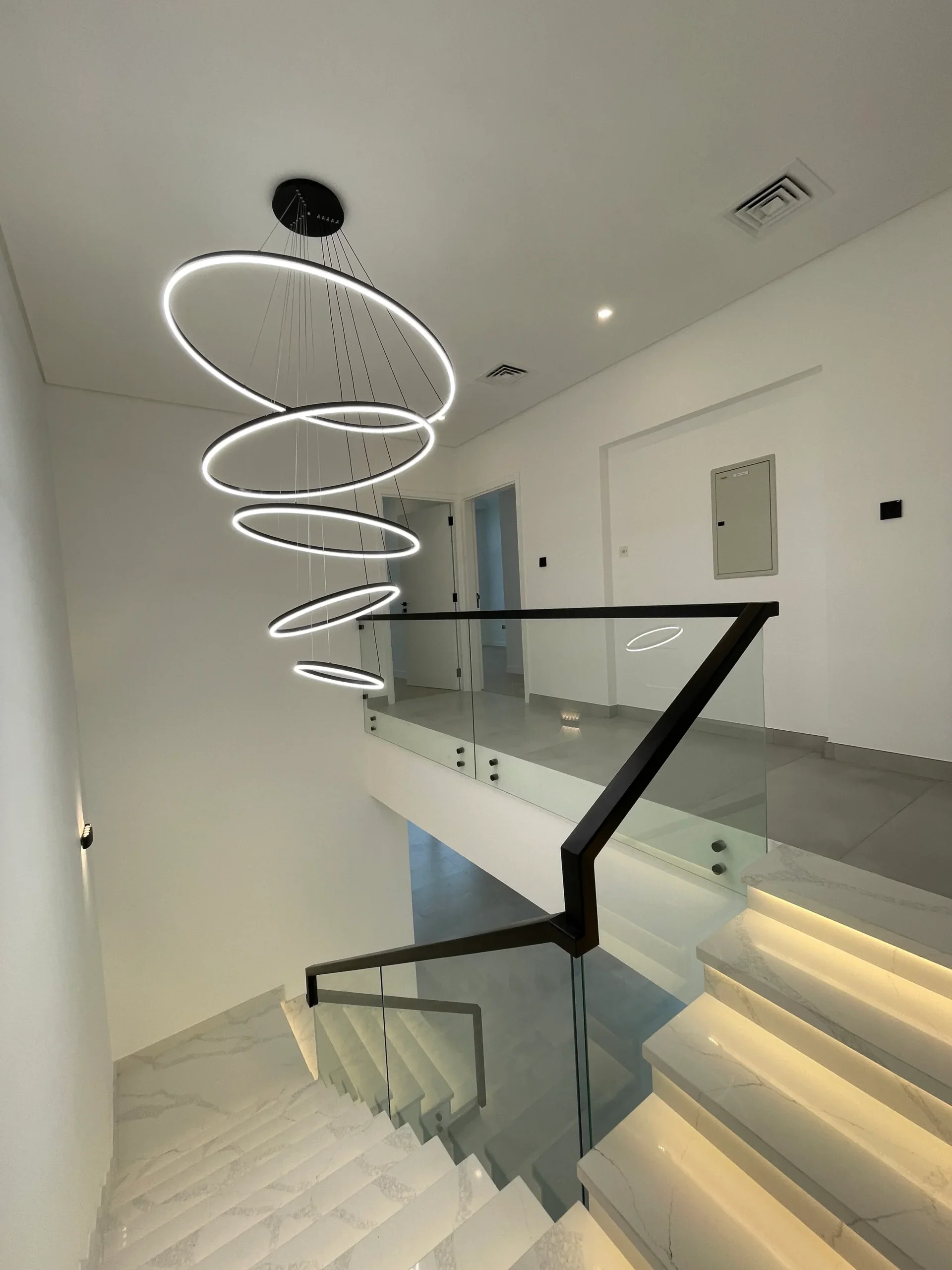 Villa renovation in Rochester, beautiful designed staircase