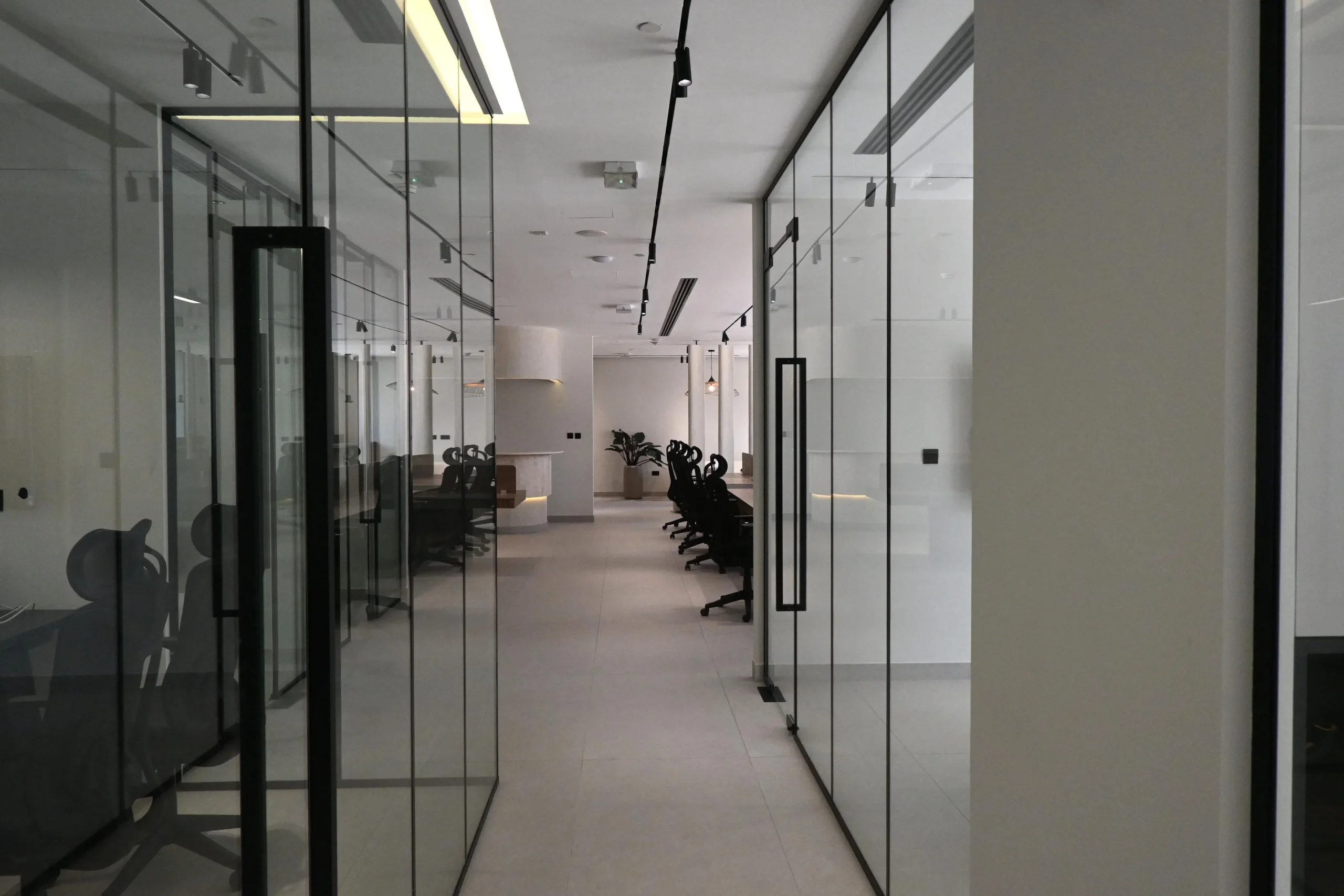 Real Estate Office glass partition