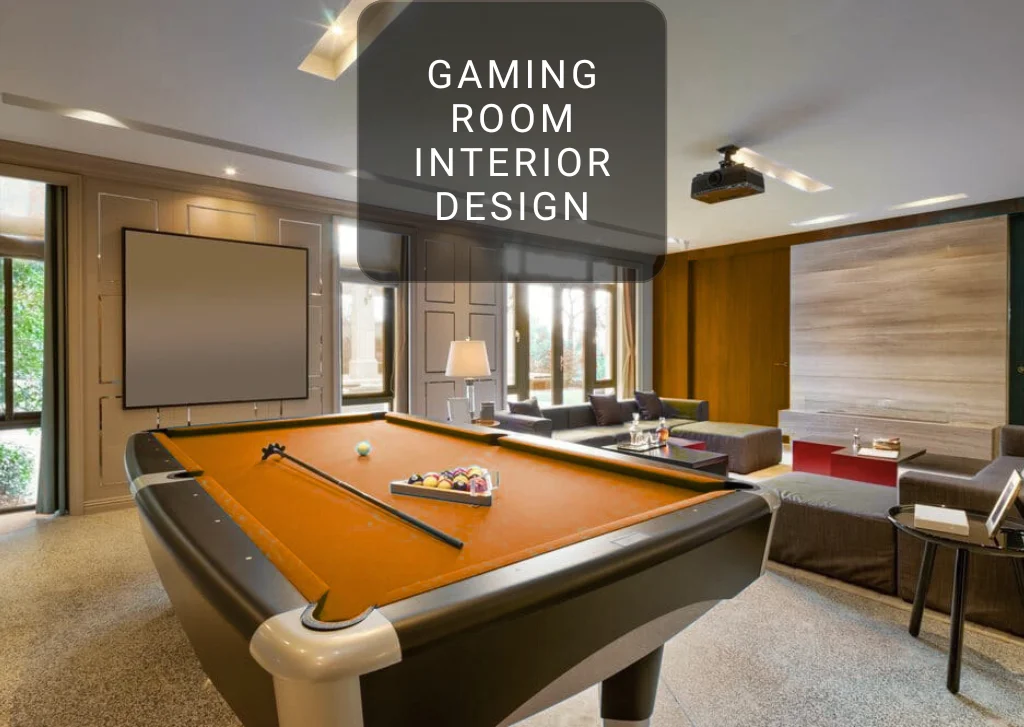 gaming room interior design in Dubai
