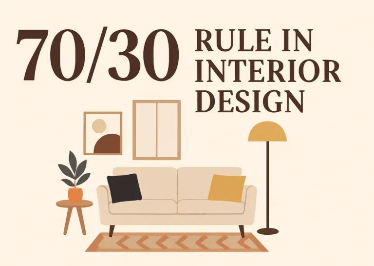 What is the 70/30 rule in interior design