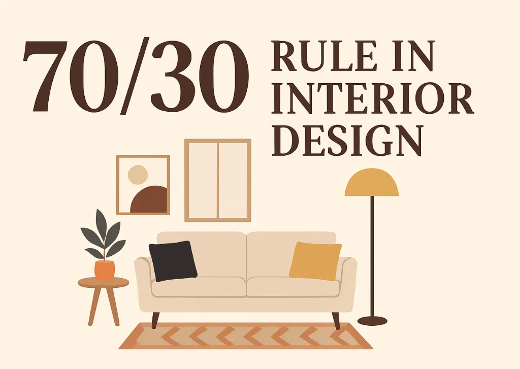 What is the 70/30 rule in interior design