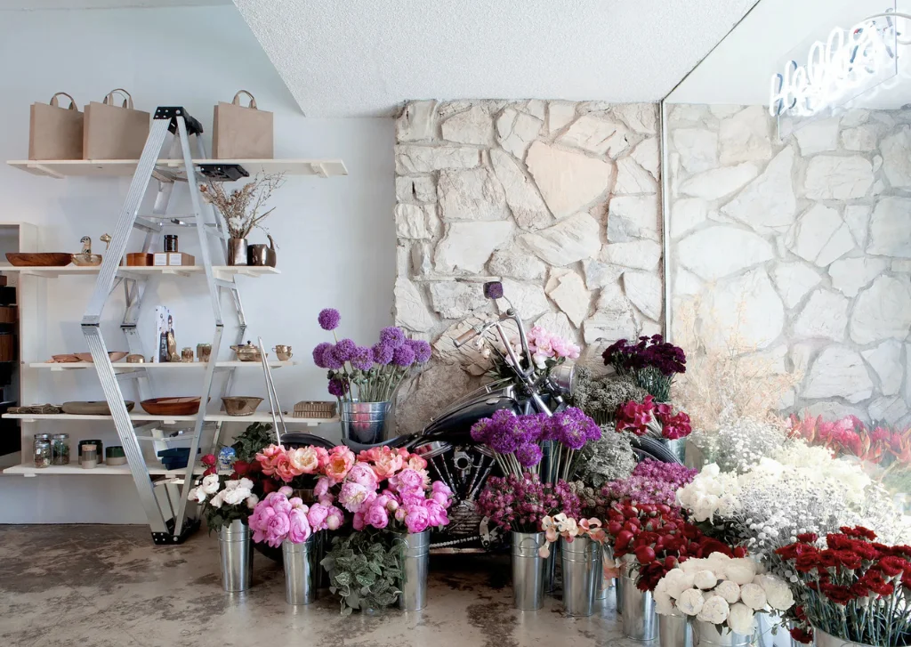 flower shop interior design in Dubai