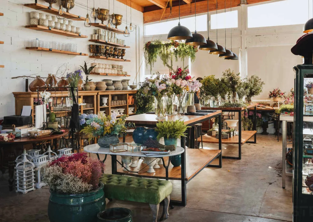 flower shop interior design in Dubai